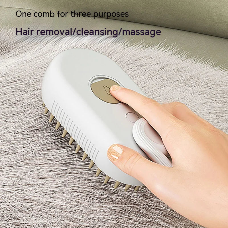 Steam Cleaning/Massaging Brush- No more bad hair days!