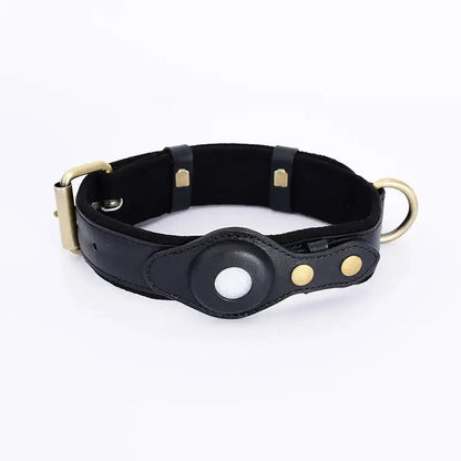 Airtag Dog Collar- 100% Premium Leather