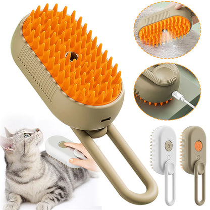 Steam Cleaning/Massaging Brush- No more bad hair days!