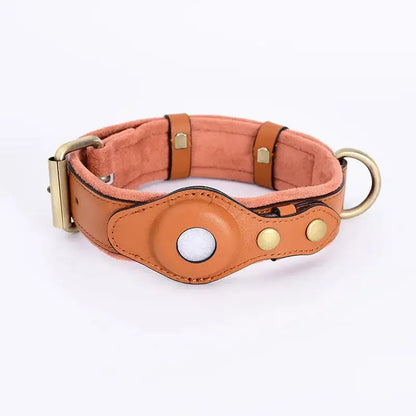 Airtag Dog Collar- 100% Premium Leather