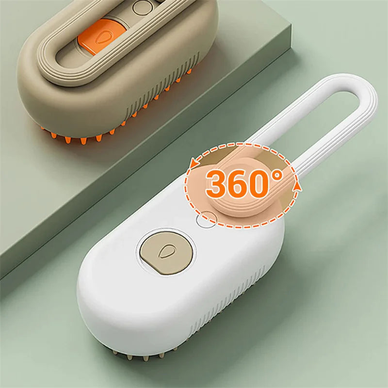 Steam Cleaning/Massaging Brush- No more bad hair days!