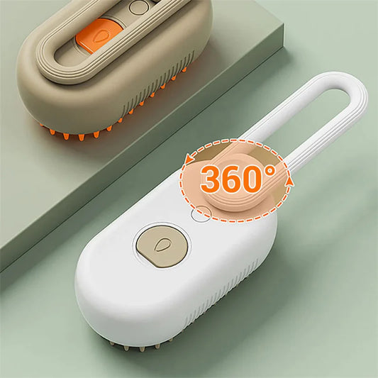 Steam Cleaning/Massaging Brush- No more bad hair days!