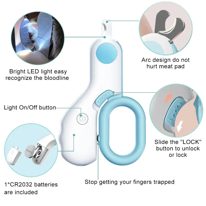 LED Professional Pet Nail Clipper - Pawfect manicure