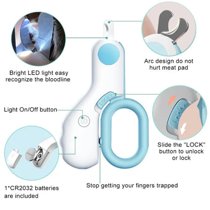 LED Professional Pet Nail Clipper - Pawfect manicure