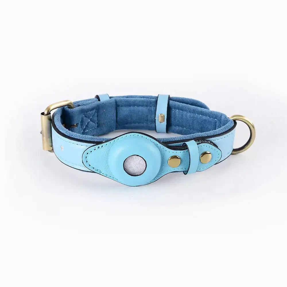 Airtag Dog Collar- 100% Premium Leather