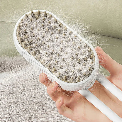 Steam Cleaning/Massaging Brush- No more bad hair days!